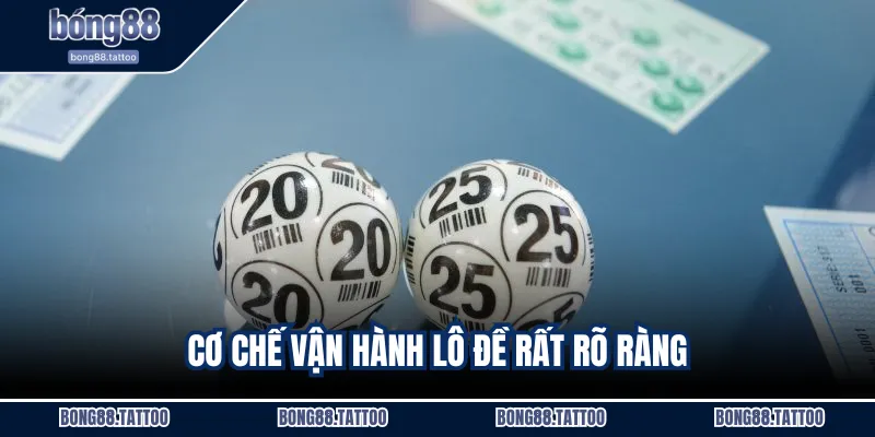 Cơ chế vận hành lô đề rất rõ ràng