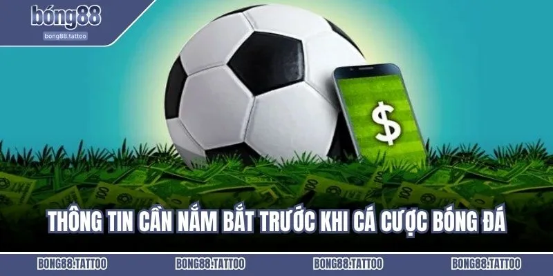 Thông tin tổng quan cần nắm bắt trước khi cá cược bóng đá